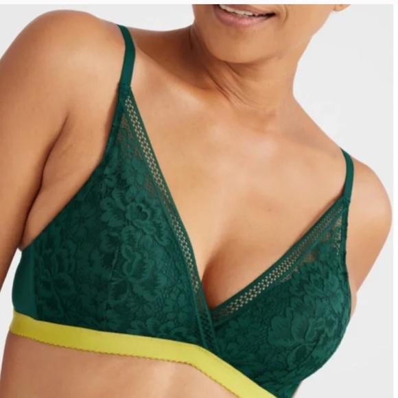 Knix Green Lace Bra - Picture 1 of 7